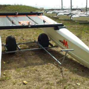 Chariot de mise à l'eau galva catamaran M et L roues ballon