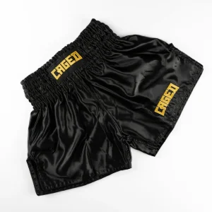 Short de Muay-Thaï Caged Shadow - Noir/Doré
