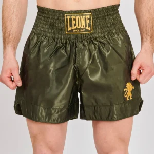 Short de Muay Thaï Leone Basic - Kaki/Doré