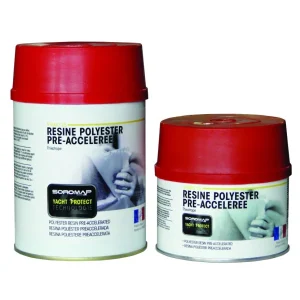 Résine polyester pré-accélérée thix 750g + CAT