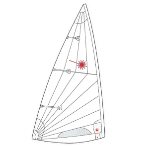 Voile Laser MKII (avec bouton)