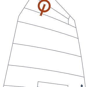 Voile J Sail Blue B3 avec certificat de mesures