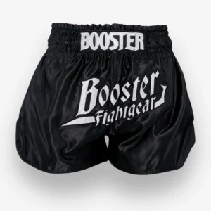 Short de Muay-Thaï Booster Thunder - Noir/blanc