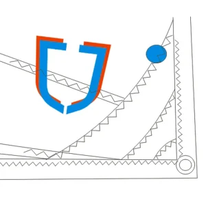 Voile J Sail Blue Classic avec certificat de mesures