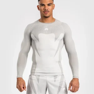 Rashguard à Manches Longues Venum Attack - Blanc/Gris