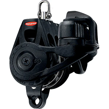 Poulie réa 55mm triple winch permanent (émerillon/manille/ringot/taquet)
