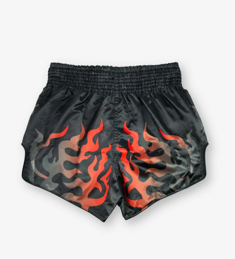 Short de Muay-Thaï Fairtex Volcano - Noir/Rouge – Image 2