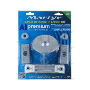kit anode en aluminium pour moteur hors bord Honda BF35 à 225