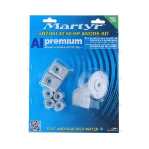 kit anodes en aluminium pour moteur hors bord Suzuki 40/50cV