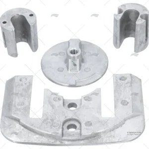 KIT ANODE BRAVO II-III ALUMINIUM S/VIS