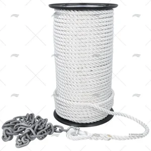 KIT MOUILLAGE CORDAGE/CHAINE 100MTS/12MM