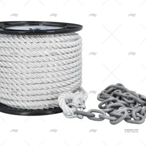 KIT MOUILLAGE CORDAGE/CHAINE 50MTS/12MM