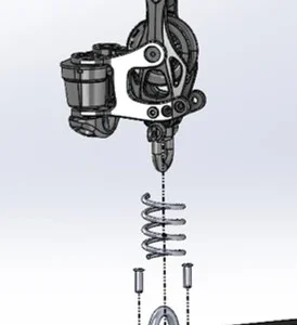 Poulie réa 45mm simple (émérillon/manille/ringot/taquet)