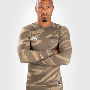 Rashguard à Manches Longues UFC Adrenaline Venum Fight Week Performance - Desert Camo