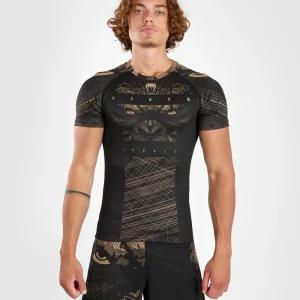 Rashguard à Manches courtes Venum Gorilla Jungle - Noir/Marron